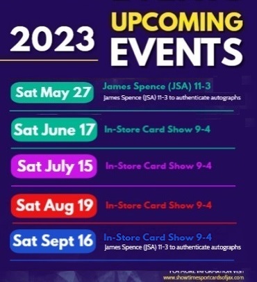 Showtime Sports Cards of Jax's Events